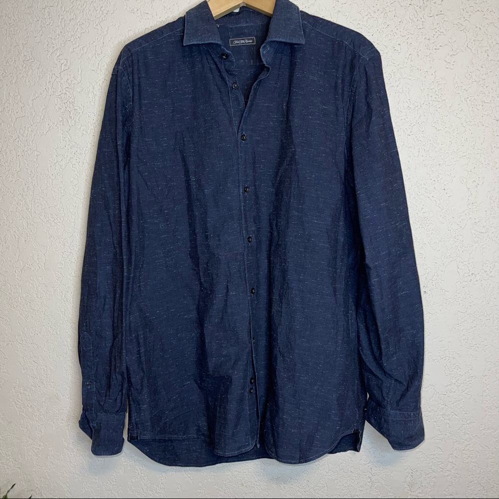 Saks Fifth Avenue Men’s blue long sleeve shirt size XL